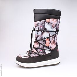 664911-41 Мембранные ботинки для девочки черный