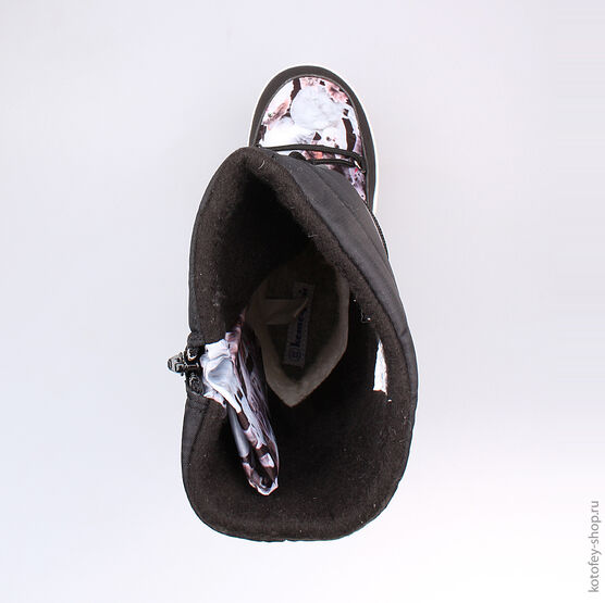 664911-41 Мембранные ботинки для девочки черный фото №4