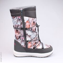 664911-42 Мембранные ботинки для девочки серый фото №2