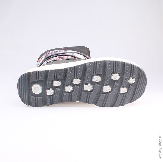 664911-42 Мембранные ботинки для девочки серый фото №3