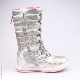 664913-41 Мембранные сапоги для девочки серебряный фото №2