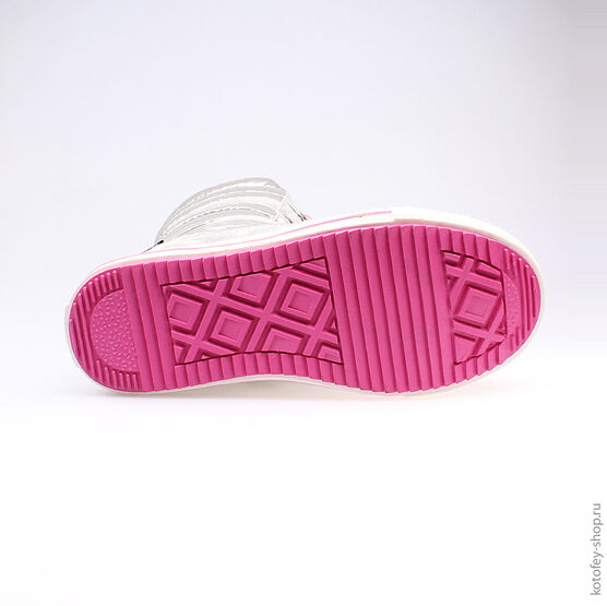 664913-41 Мембранные сапоги для девочки серебряный фото №3