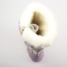 667004-45 Валенки для девочки бел-сир фото №3