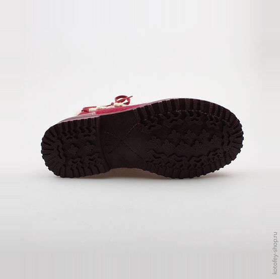 667011-41 Валенки для девочки бордовый фото №3