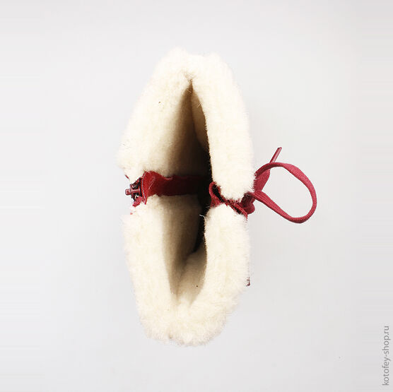 667011-41 Валенки для девочки бордовый фото №4