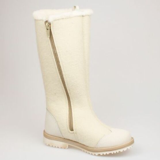 667011-43 Валенки для девочки белый фото №2