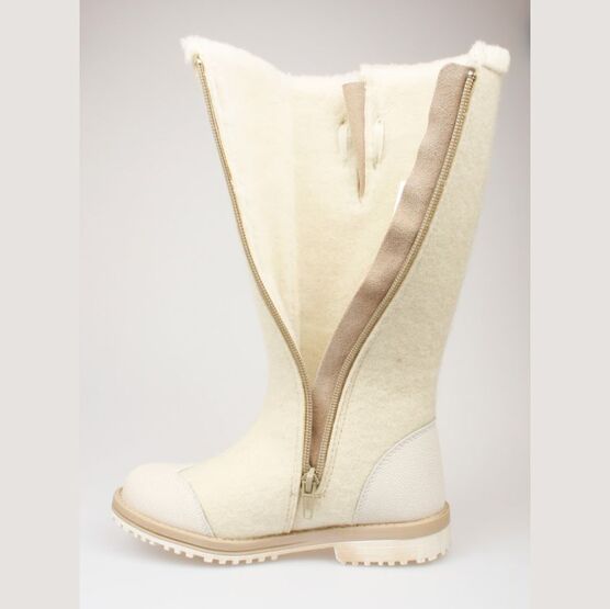 667011-43 Валенки для девочки белый фото №4