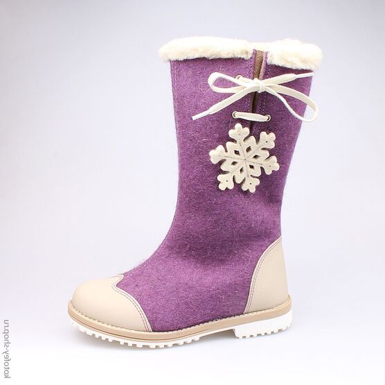 667011-45 Валенки для девочки сиреневый