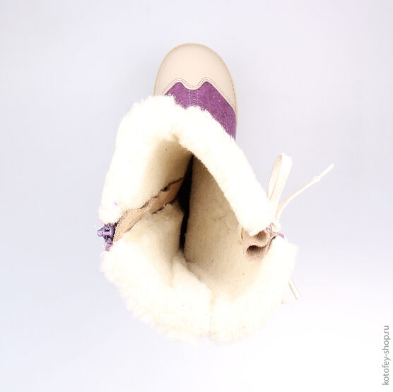 667011-45 Валенки для девочки сиреневый фото №4