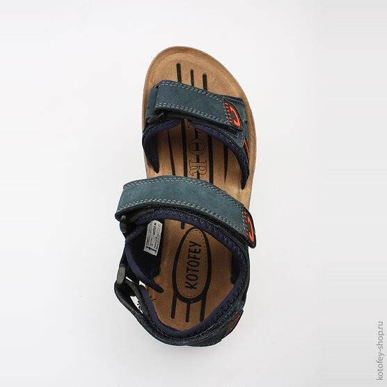 722005-21 Сандалии для мальчики светло-синий фото №4