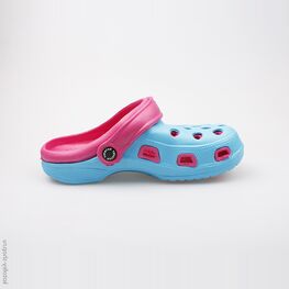 725012-01 Пляжная обувь голубая для девочки голубой фото №2