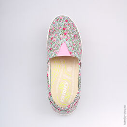 731002-13 Текстильная обувь для девочки разноцветный фото №4