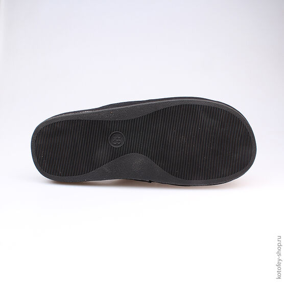 731010-11 Тапочки черные для мальчики черный фото №3