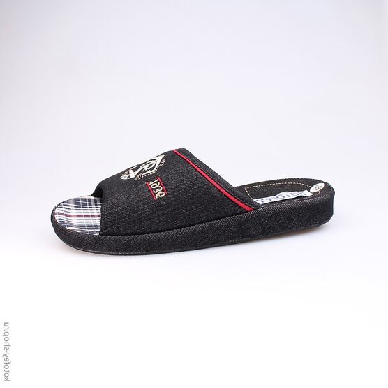 731011-11 Тапочки черные для мальчики черный