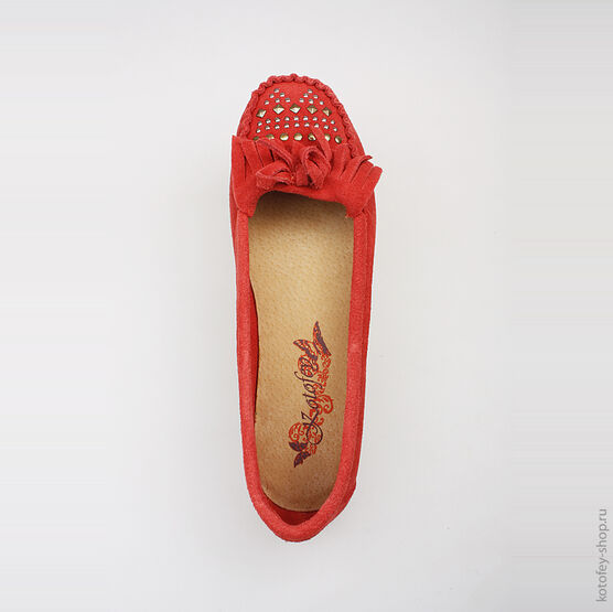 732074-02 Туфли для девочки коралл фото №4