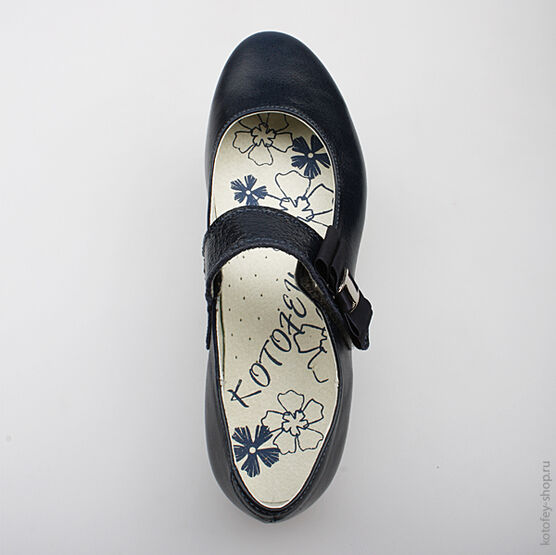 732078-22 Туфли для девочки светло-синий фото №4