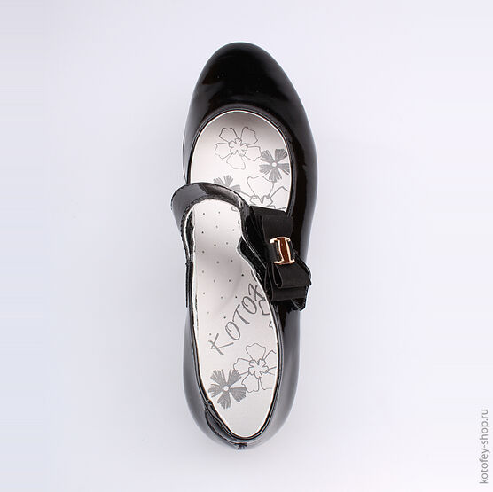732078-26 Туфли для девочки черный фото №4