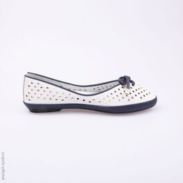 732099-21 Туфли для девочки бел-син фото №2