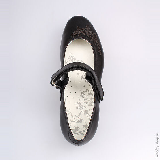 732124-24 Туфли для девочки черный фото №4