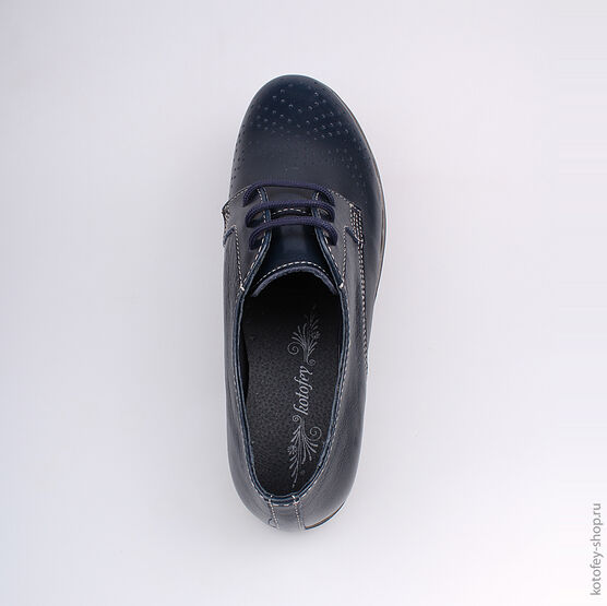 732130-21 Полуботинки для девочки светло-синий фото №4