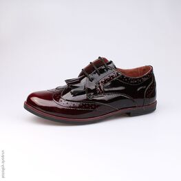 732133-21 Полуботинки для девочки бордовый