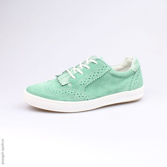 732145-21 Полуботинки для девочки зеленый