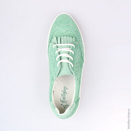 732145-21 Полуботинки для девочки зеленый фото №4