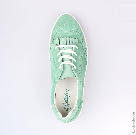 732145-21 Полуботинки для девочки зеленый фото №4