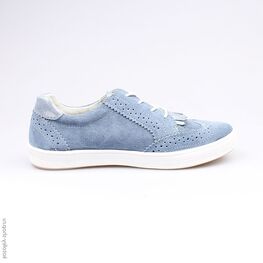 732145-22 Полуботинки для девочки светло-синий фото №2