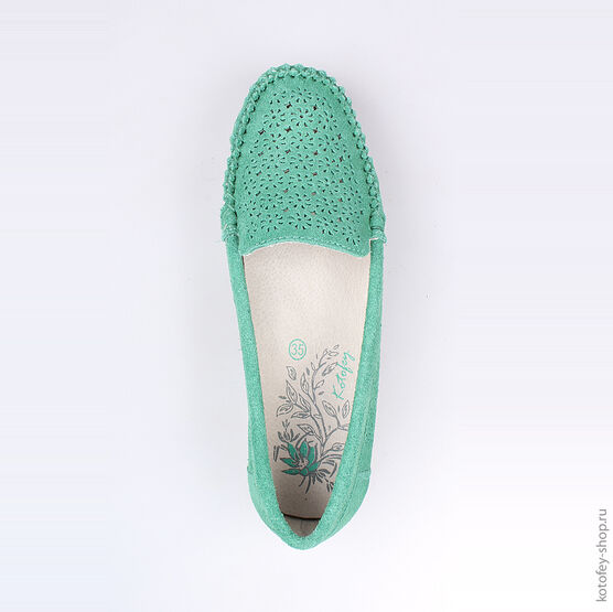 732163-21 Туфли для девочки зеленый фото №4