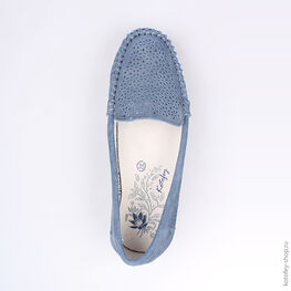 732163-22 Туфли для девочки голубой фото №4