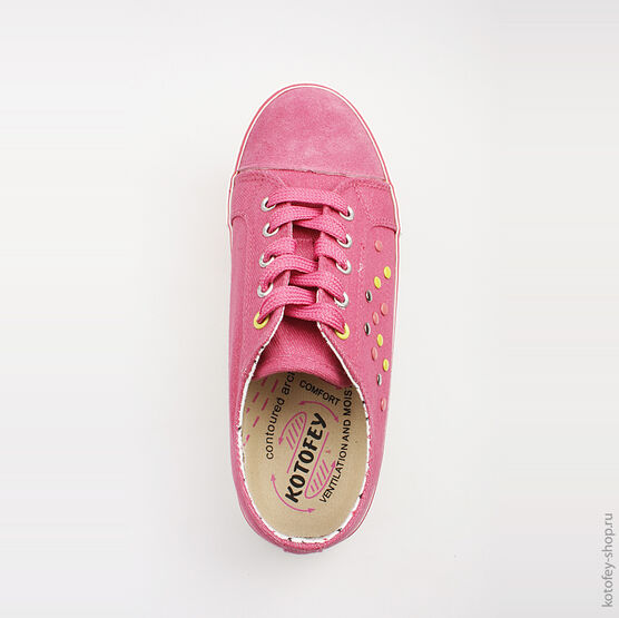 741009-11 Кеды для девочки фуксия фото №4