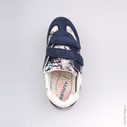 744074-71 Кроссовки для девочки светло-синий фото №4