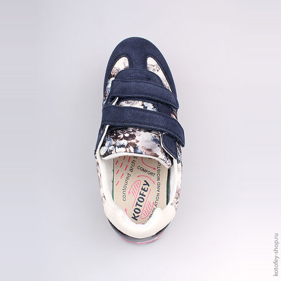 744074-71 Кроссовки для девочки светло-синий фото №4