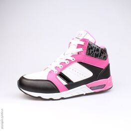 753005-41 Сапожки для девочки чер-бел