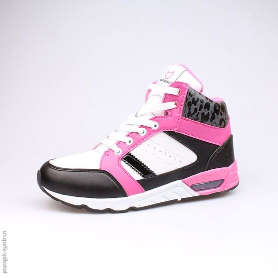 753005-41 Сапожки для девочки чер-бел