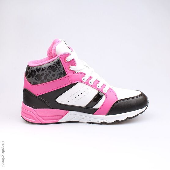 753005-41 Сапожки для девочки чер-бел фото №2