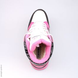 753005-41 Сапожки для девочки чер-бел фото №4