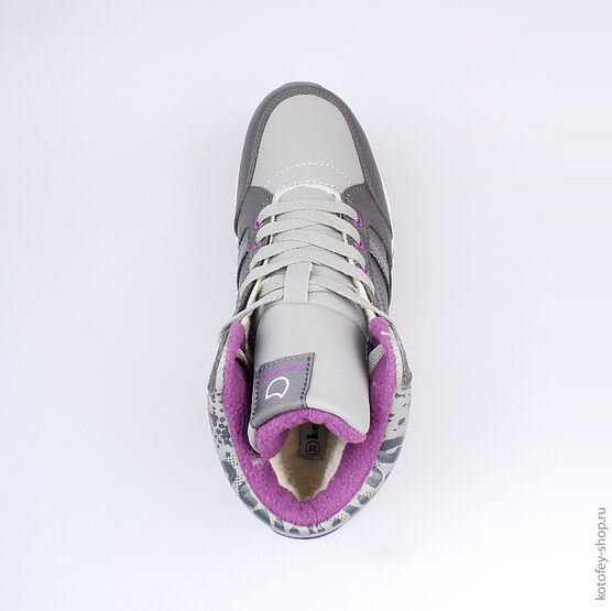 753005-42 Сапожки для девочки сер-сир фото №4