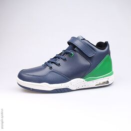 754012-32 Ботинки для мальчики син-зел