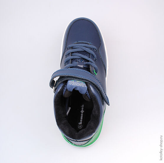 754012-32 Ботинки для мальчики син-зел фото №4