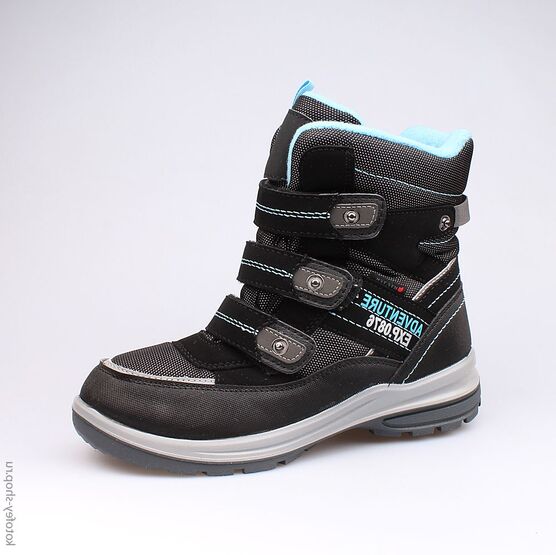 754915-42 Мембранные ботинки для мальчики чер-гол