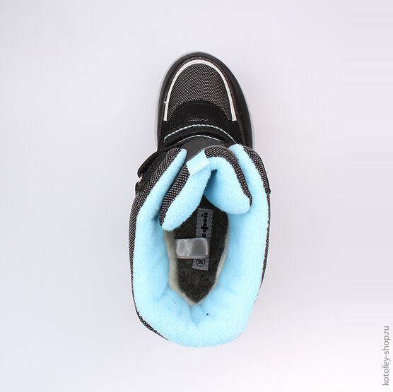 754915-42 Мембранные ботинки для мальчики чер-гол фото №4