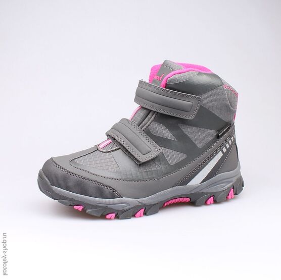 754921-41 Мембранные ботинки для девочки сер-фук