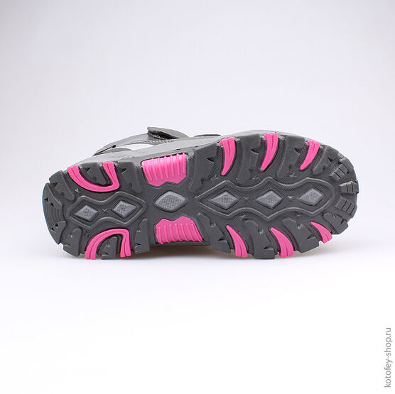 754921-41 Мембранные ботинки для девочки сер-фук фото №3