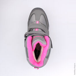 754921-41 Мембранные ботинки для девочки сер-фук фото №4