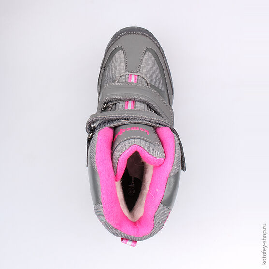 754921-41 Мембранные ботинки для девочки сер-фук фото №4