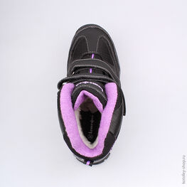 754921-42 Мембранные ботинки для девочки чер-фио фото №4