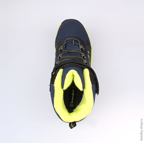 754923-42 Мембранные ботинки для мальчики син-зел фото №4