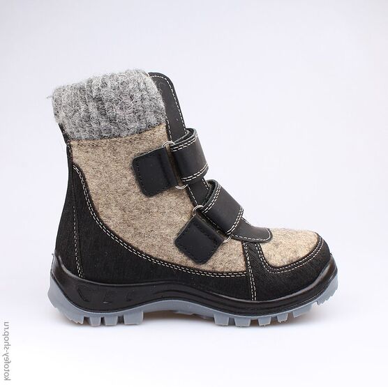 757000-42 Валенки для мальчики серый-черный фото №2